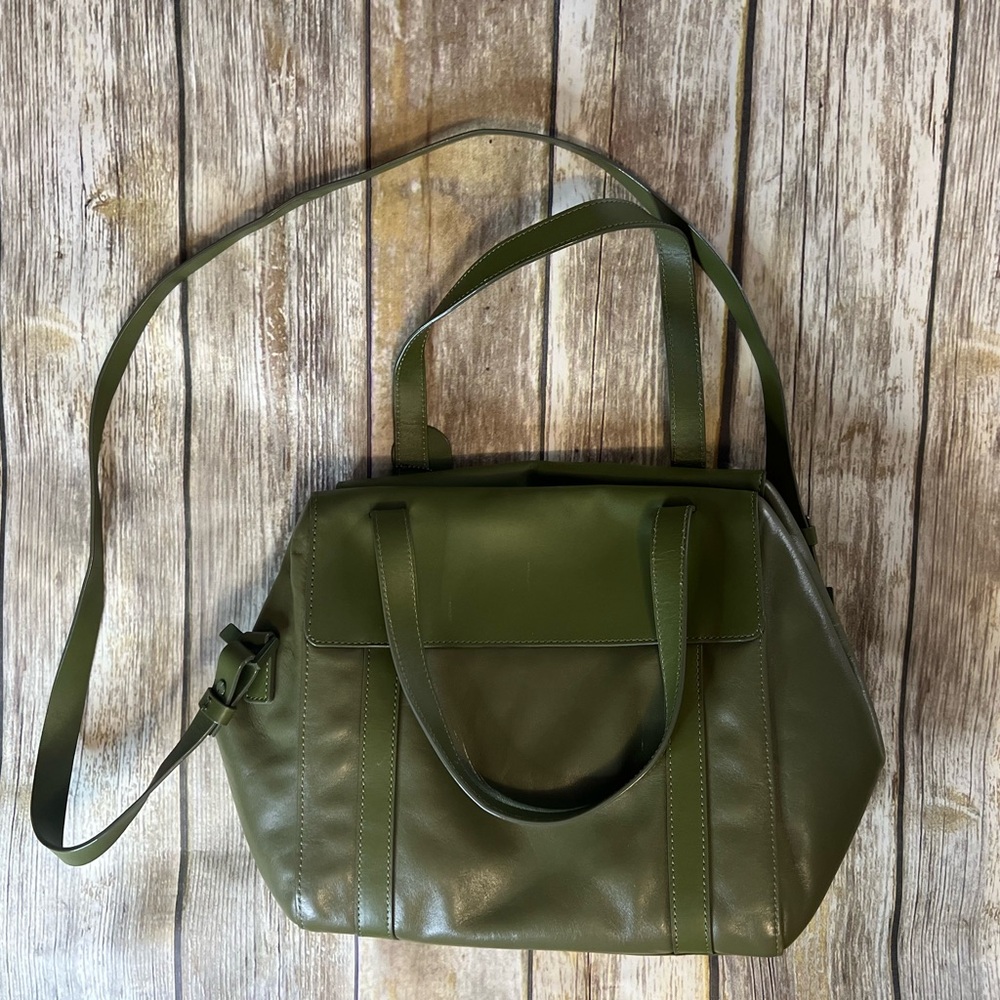 New York Kate Spade Saturday Green Leather Satchel